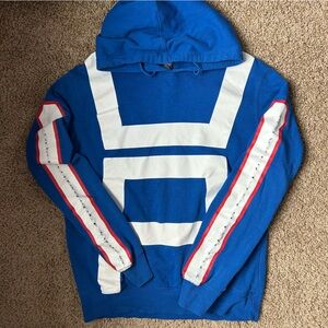 Unisex My Hero Academia Hot Topic Blue & White Hoodie Size S |D57
